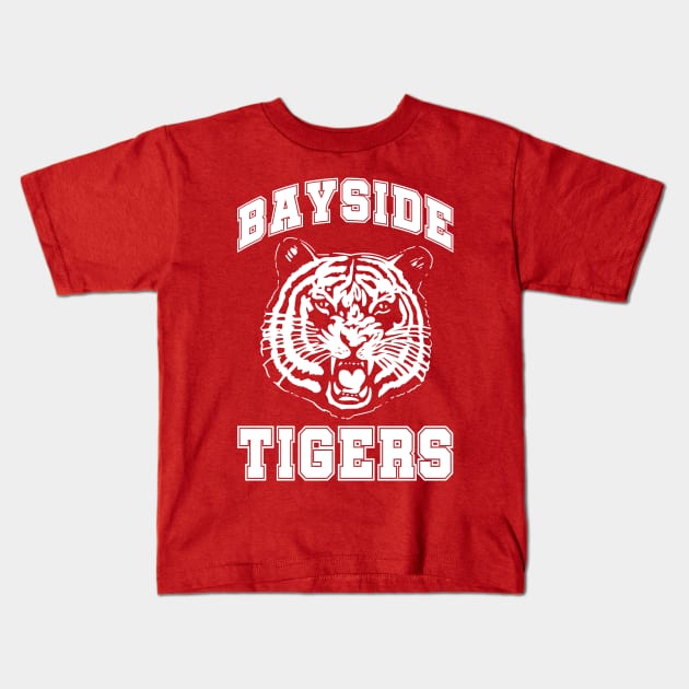 Bayside Tigers Kids T-Shirt by Meta Cortex